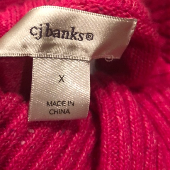 NWT Christopher & Banks hot pink sweater size 14W - Picture 4 of 7